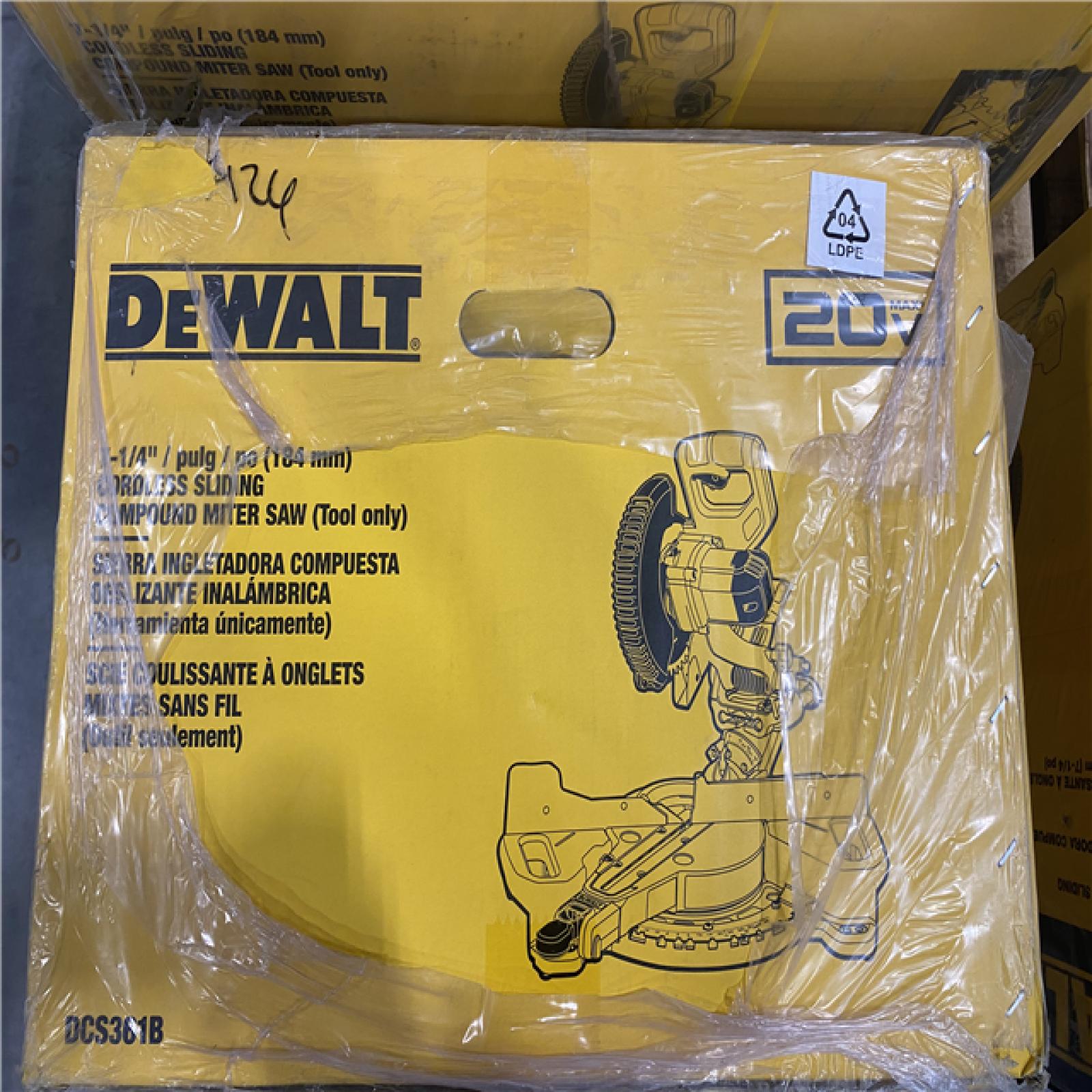 NEW - DEWALT 20V MAX Cordless 7-1/4 in. Sliding Miter Saw (Tool Only)