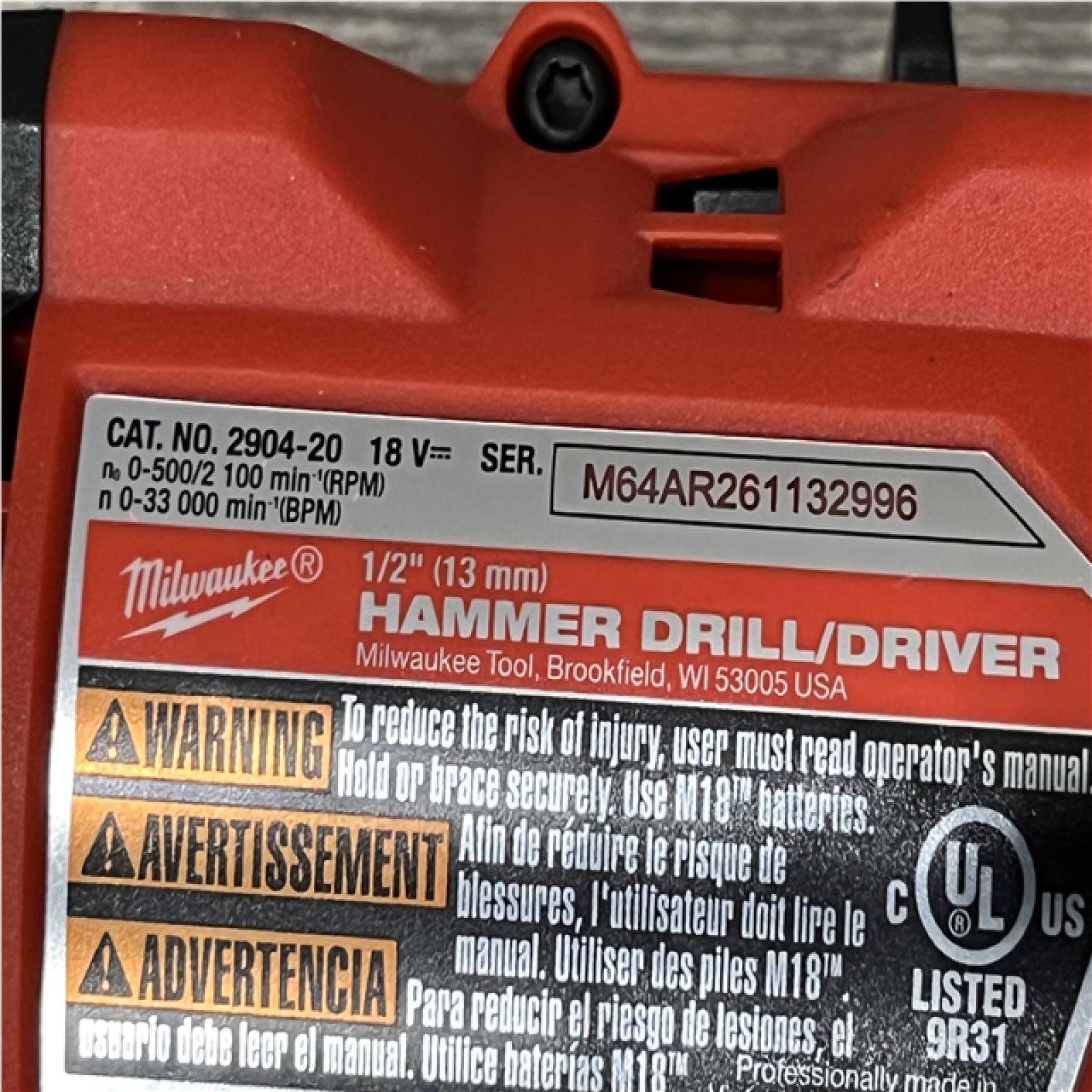 AS-IS Milwaukee FUEL 18V Lithium-Ion Brushless Cordless Hammer Drill and Impact Driver Combo Kit