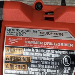 AS-IS Milwaukee FUEL 18V Lithium-Ion Brushless Cordless Hammer Drill and Impact Driver Combo Kit