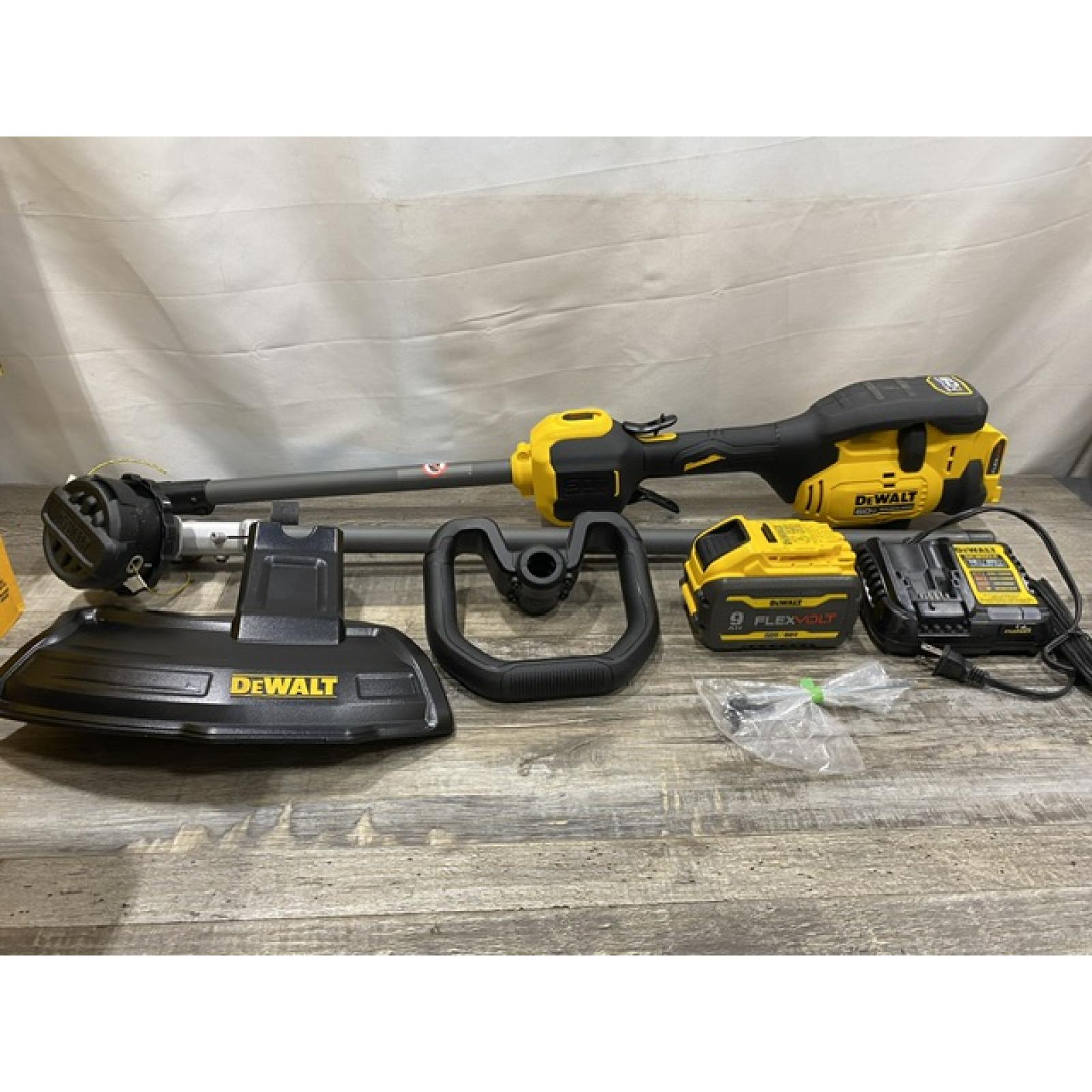 AS-IS DEWALT FLEXVOLT 60V MAX 17 in. Cordless Battery Powered Attachment Capable Trimmer Kit