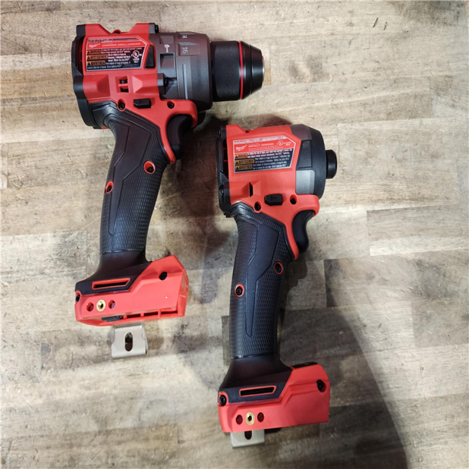 HOUSTON LOCATION - AS-IS (APPEARS LIKE NEW) Milwaukee FUEL 18V Lithium-Ion Brushless Cordless Hammer Drill and Impact Driver Combo Kit