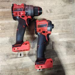 HOUSTON LOCATION - AS-IS (APPEARS LIKE NEW) Milwaukee FUEL 18V Lithium-Ion Brushless Cordless Hammer Drill and Impact Driver Combo Kit