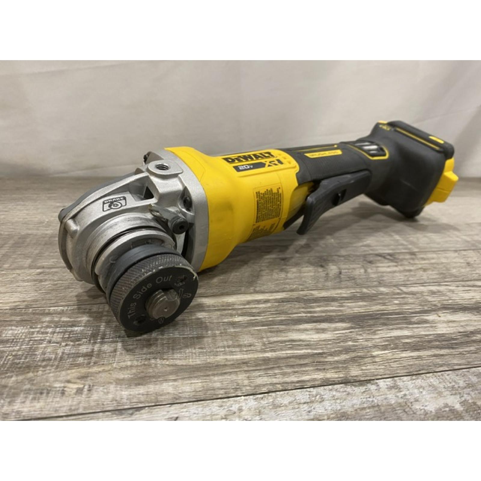 AS-IS DEWALT 20V XR Cordless 4-1/2. in. to 5 in. Variable Speed Angle Grinder (Tool Only)