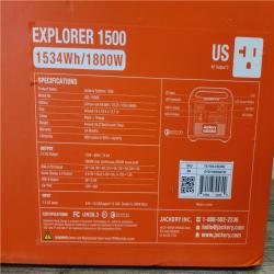 Phoenix NEW Jackery Solar Generator Explorer 1500 1534Wh/1800W  Model No.JSG-1500B (SEALED)