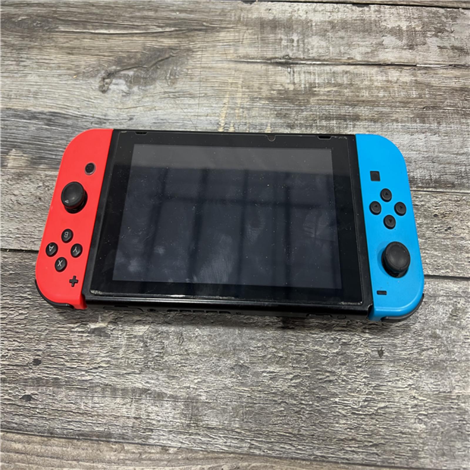 AS-IS Nintendo Switch with Neon Blue and Neon Red Joy-Con