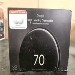 Phoenix NEW Google Nest Learning Thermostat (4th Gen) with Nest Temperature Sensor (2nd Gen) 2-Pack - Polished Obsidian