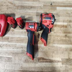 HOUSTON LOCATION - AS - IS Milwaukee 2 Tool Combo Kit W/ (2) Battery & Charger