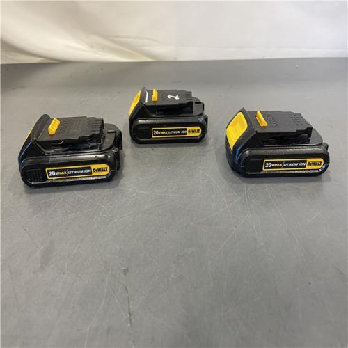 AS-IS DeWalt 20V MAX Lithium-Ion 1.5Ah Compact Battery Pack (3-Pack)