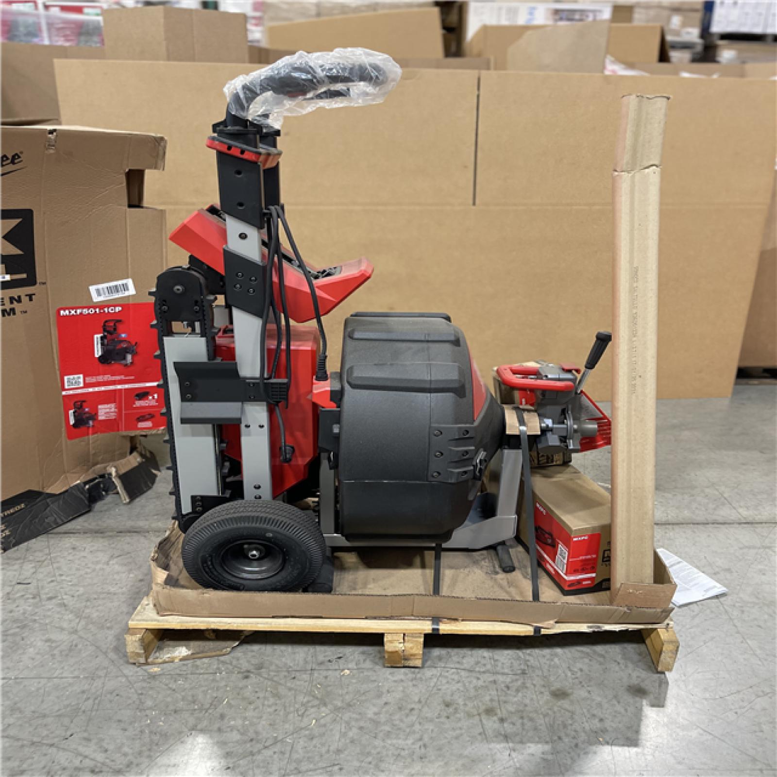 DALLAS LOCATION- AS IS Milwaukee MX FUEL Sewer Drum Machine with POWERTREDZ