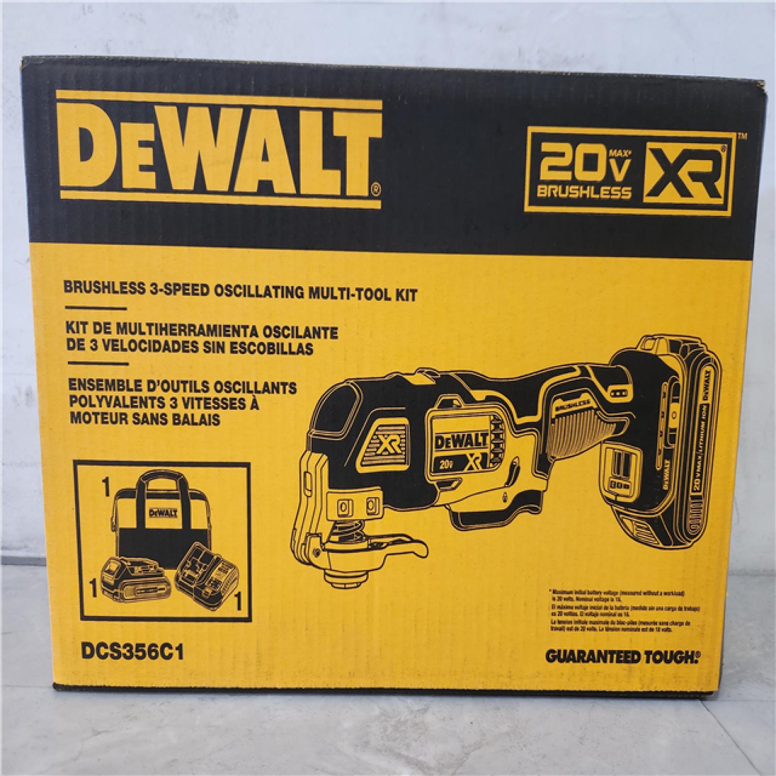 Phoenix NEW DEWALT 20V MAX XR Cordless Brushless 3-Speed Oscillating Multi Tool with (1) 20V 1.5Ah Battery and Charger