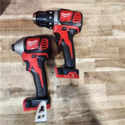HOUSTON LOCATION - AS-IS Milwaukee 18V Lithium-Ion Cordless Drill Driver/Impact Driver Combo Kit