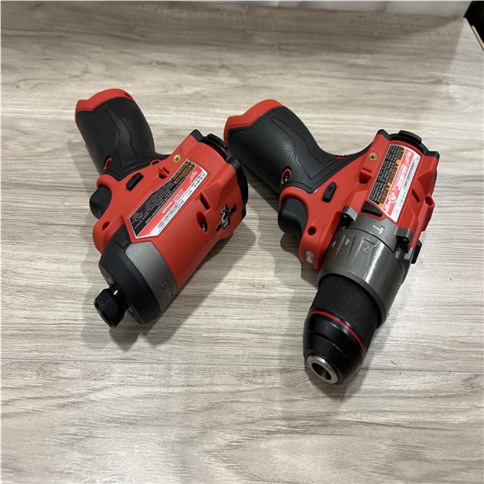 AS-IS Milwaukee FUEL 12-Volt Lithium-Ion Brushless Cordless Hammer Drill and Impact Driver Combo Kit