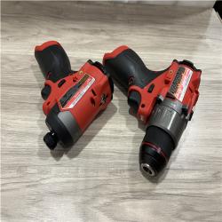 AS-IS Milwaukee FUEL 12-Volt Lithium-Ion Brushless Cordless Hammer Drill and Impact Driver Combo Kit