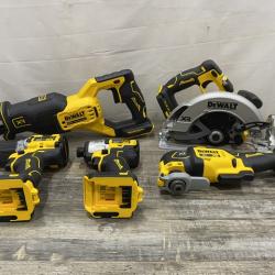 LIKE NEW - DEWALT 20V Lithium-Ion Cordless 5-Tool Combo Kit