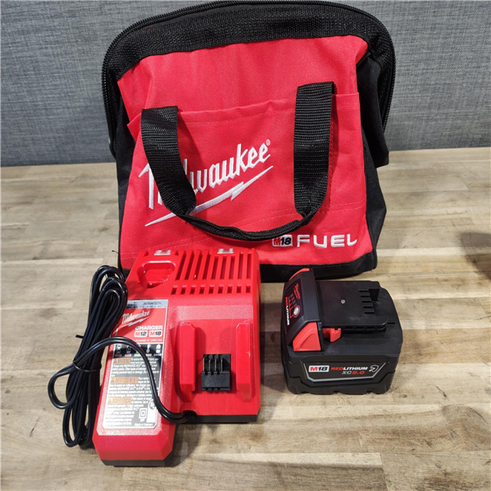 HOUSTON LOCATION - AS-IS Milwaukee M18 1/2 in. Cordless Brushless High Torque Impact Wrench Kit (Battery & Charger)