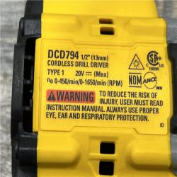 AS-IS DEWALT Atomic 20V Lithium-Ion Cordless Compact 1/2 in. Drill/Driver Kit