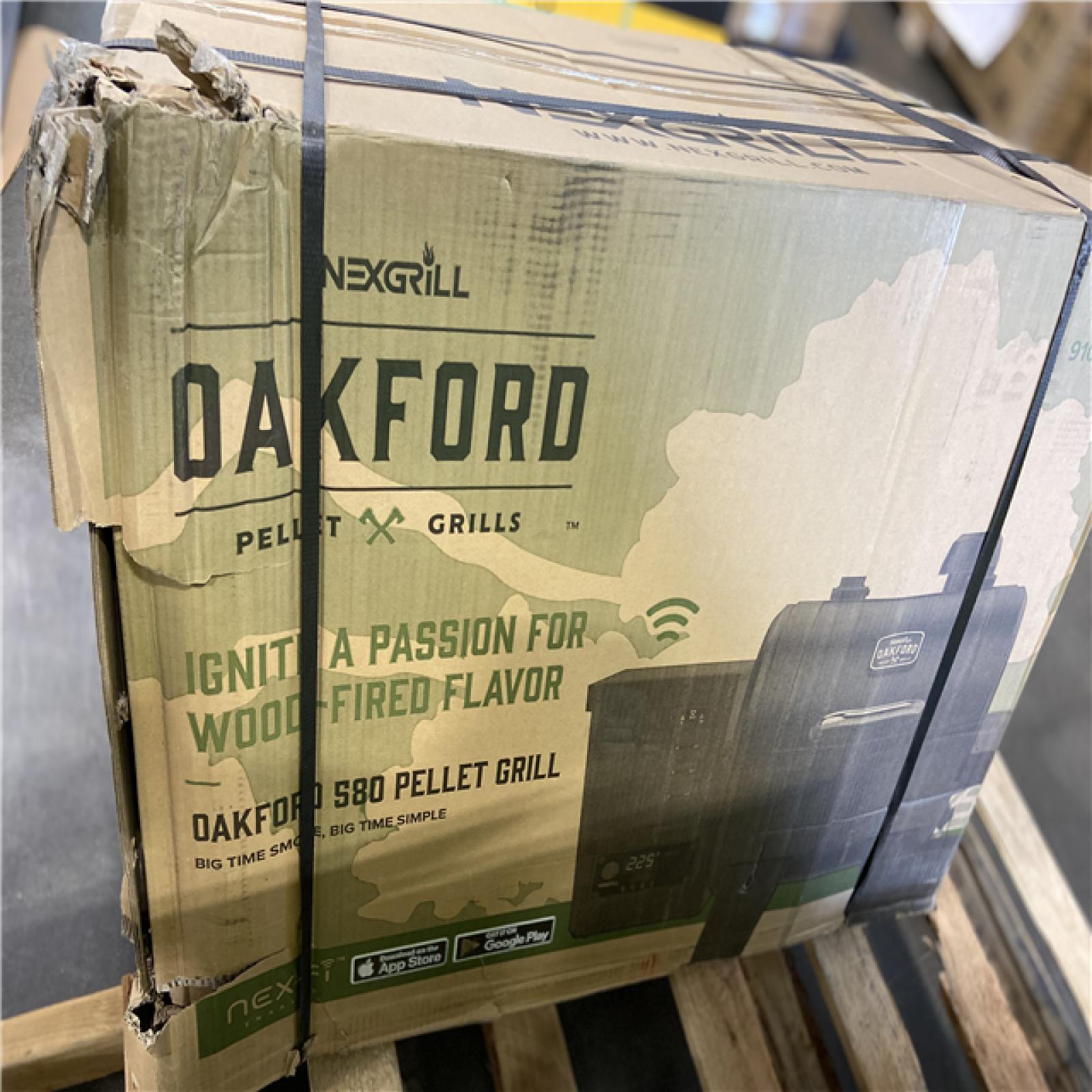 DALLAS LOCATION - Nexgrill Oakford 580 Wifi Pellet Grill Smoker in Black