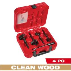 NEW! - Milwaukee Selfeed High-Speed Steel Wood Boring Bit Set (4-Piece)