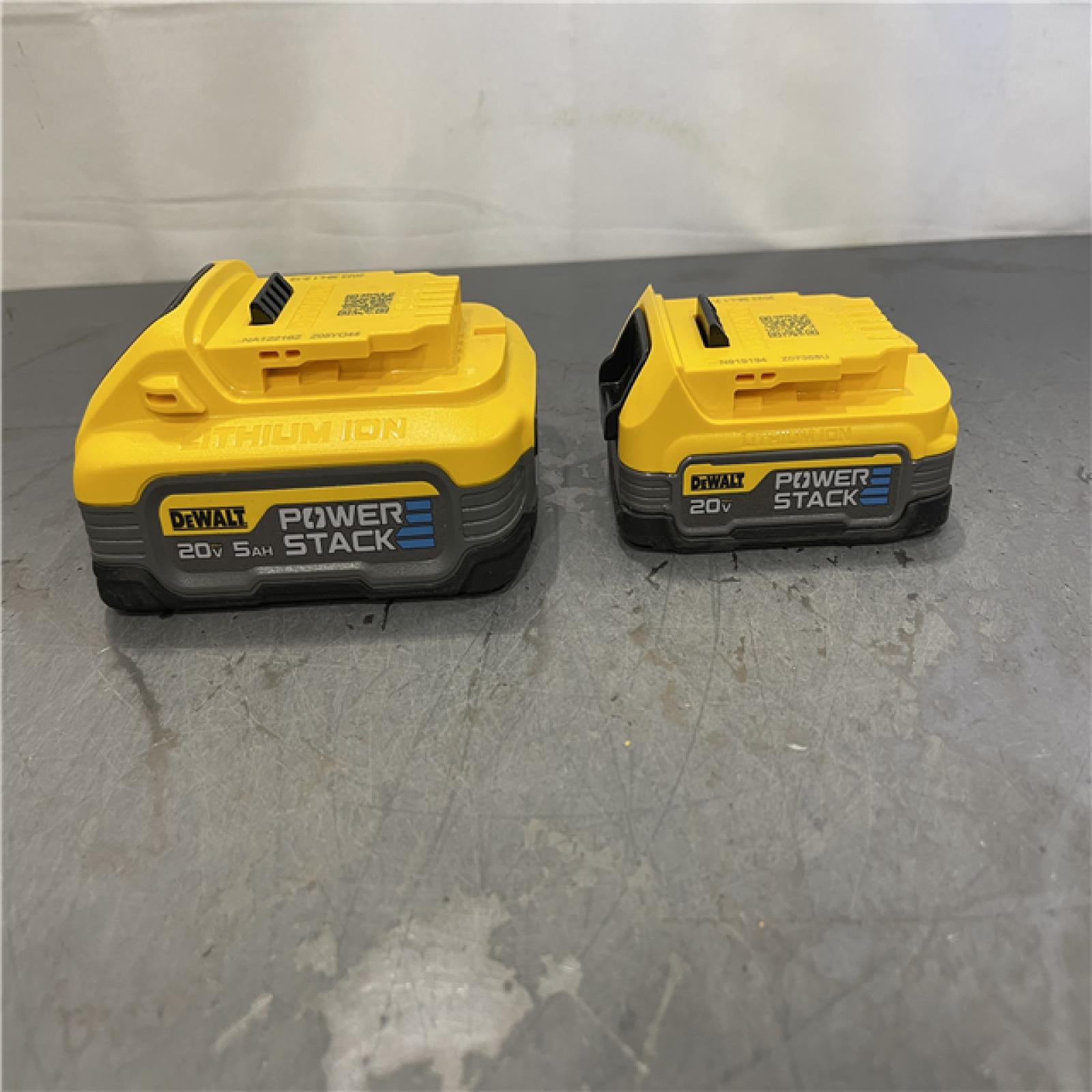 AS-IS - DeWalt 20V MAX XR POWERSTACK Lithium-Ion Battery Starter Kit