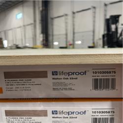DALLAS LOCATION- Lifeproof Walton Oak 22 MIL x 7.1 in. W x 48 in. L Click Lock Waterproof Luxury Vinyl Plank Flooring (18.7 sqft/Case)PALLET-(28 CASES)