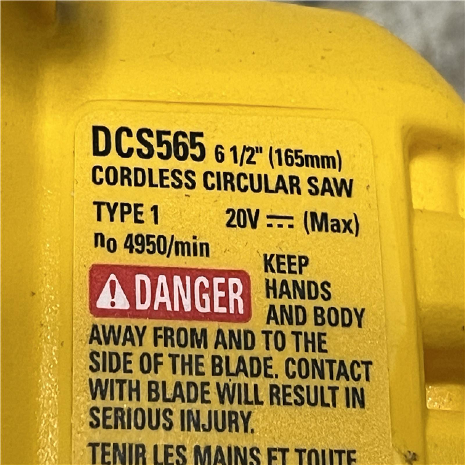 AS-IS DEWALT 20V MAX Cordless Brushless 6-1/2 in. Sidewinder Style Circular Saw (Tool Only)