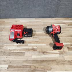 HOUSTON LOCATION - AS-IS (APPEARS LIKE NEW) Milwaukee FUEL 18V Lithium-Ion Brushless Cordless 1/2 in. Impact Wrench w/Friction Ring Kit