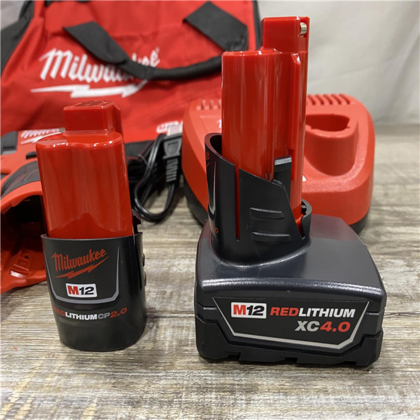 AS-IS Milwaukee FUEL 12-Volt Lithium-Ion Brushless Cordless Hammer Drill and Impact Driver Combo Kit