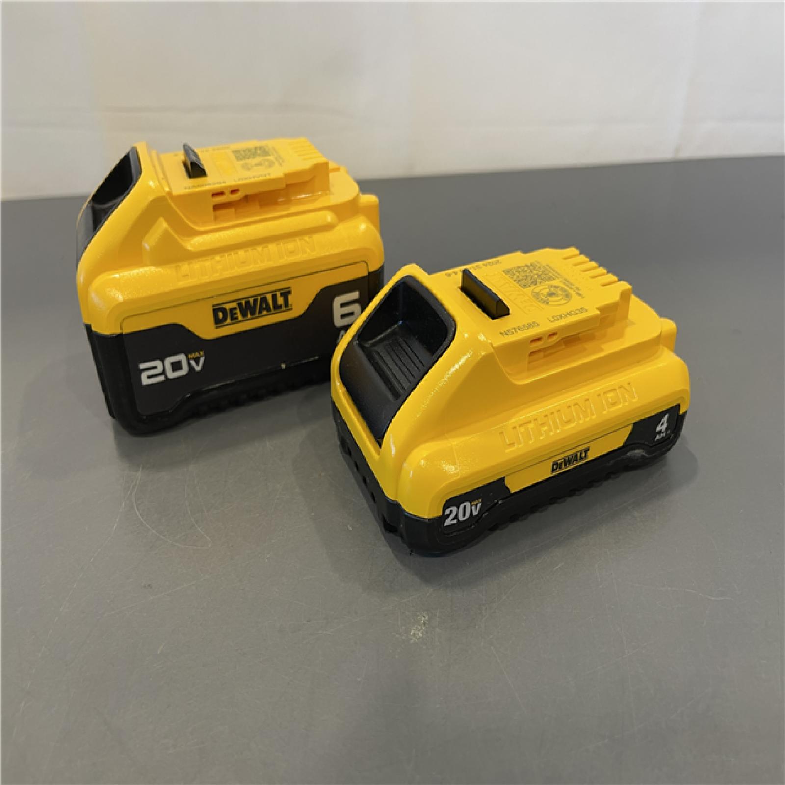 Like New! - DEWALT 20V MAX Lithium-Ion 6.0Ah and 4.0Ah Battery and Charger Starter Kit