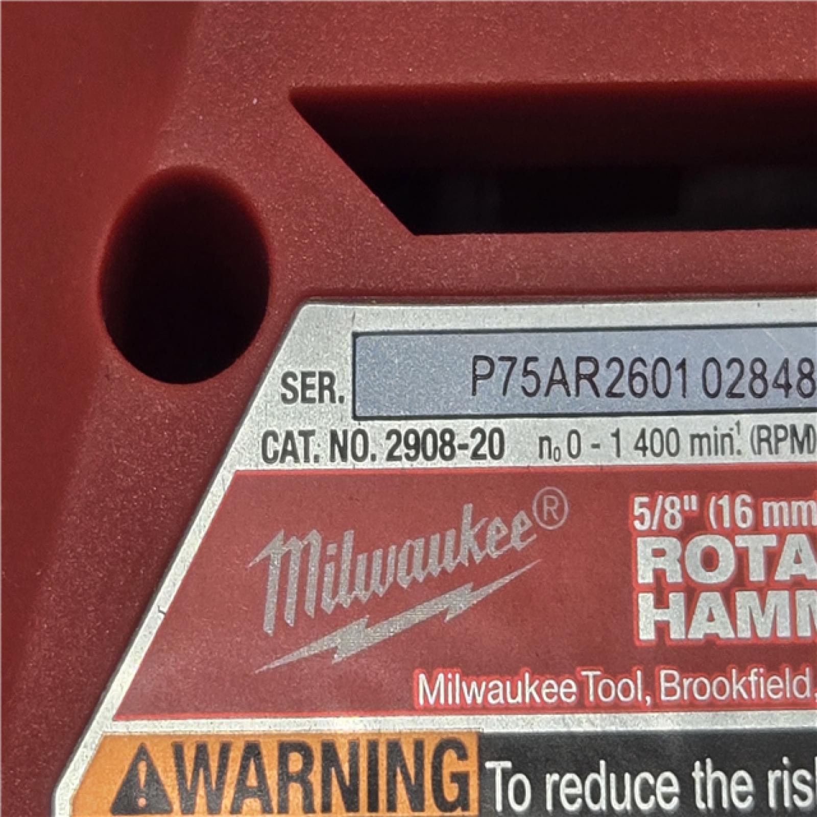 AS-IS Milwaukee FUEL 18V Cordless 5/8 in. SDS-Plus Rotary Hammer (Tool-Only)