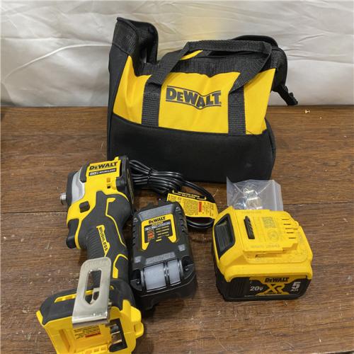 AS-IS DEWALT ATOMIC 20V MAX Lithium-Ion Cordless 1/4 in. Brushless Impact Driver Kit, 5 Ah Battery, Charger, and Bag