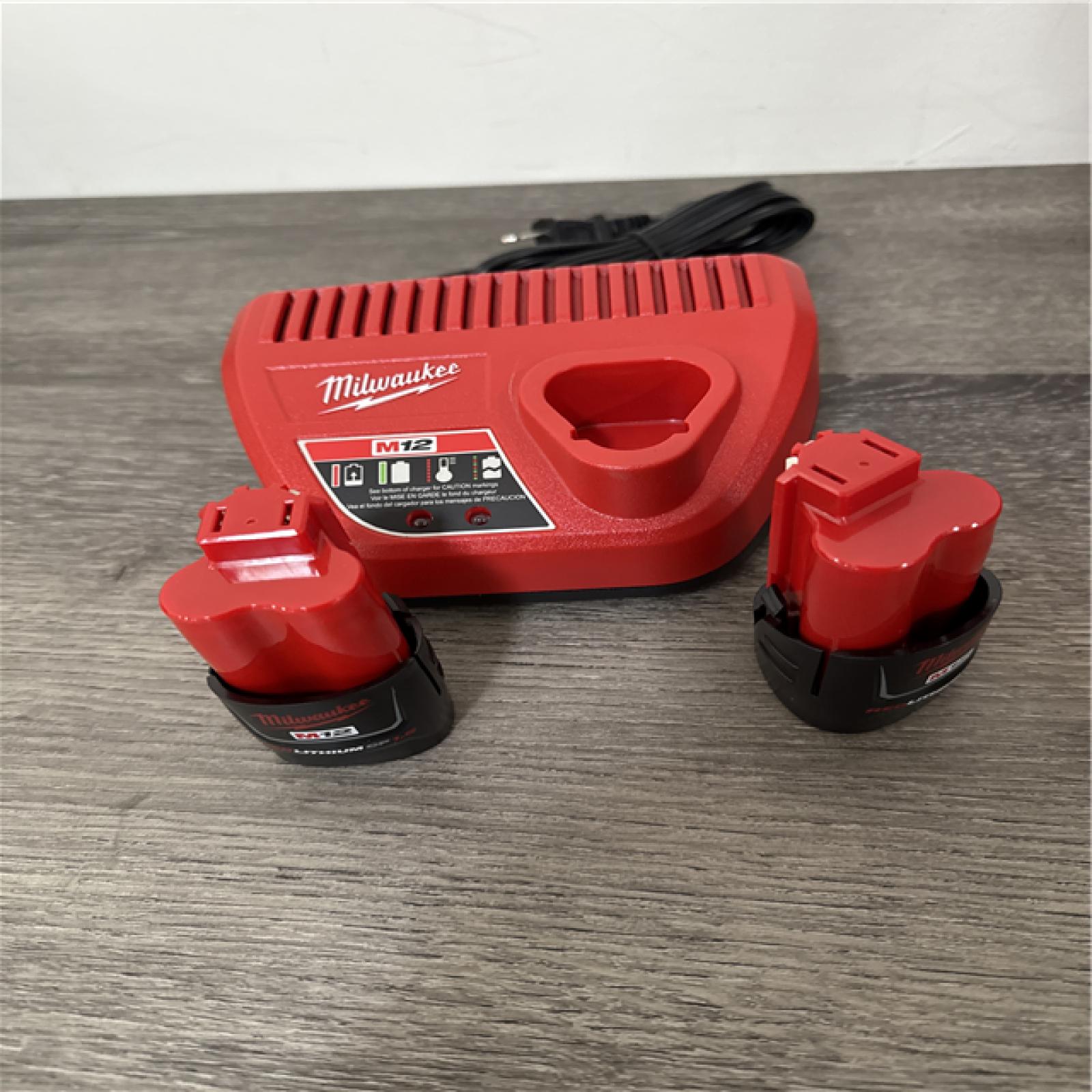 CALIFORNIA AS-IS Milwaukee M12 Force Logic Press Tool Kit  Includes (2) Batteries  Charger & Hard Case