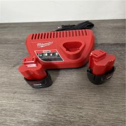 CALIFORNIA AS-IS Milwaukee M12 Force Logic Press Tool Kit  Includes (2) Batteries  Charger & Hard Case