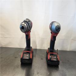 AS-IS- Milwaukee 18V Lithium-Ion Cordless Drill Driver/Impact Driver Combo Kit