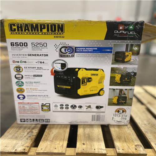 Dallas Location - As-Is Champion 201532 6500W Dual Fuel Inverter Generator