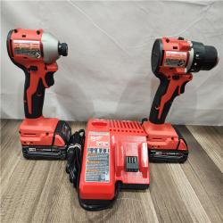 AS-IS- Milwaukee M18 Compact Brushless 2-Tool Combo Kit
