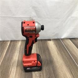 AS-IS Milwaukee 18V Lithium-Ion Brushless Cordless 1/4 in. Impact Driver Kit
