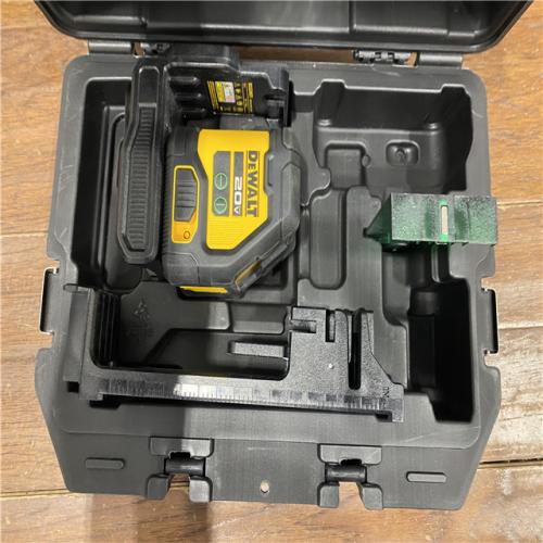 AS-IS 20V Lithium-Ion Green Cross Line Laser Level with 20V MAX XR 5.0 Ah Battery Pack and Charger