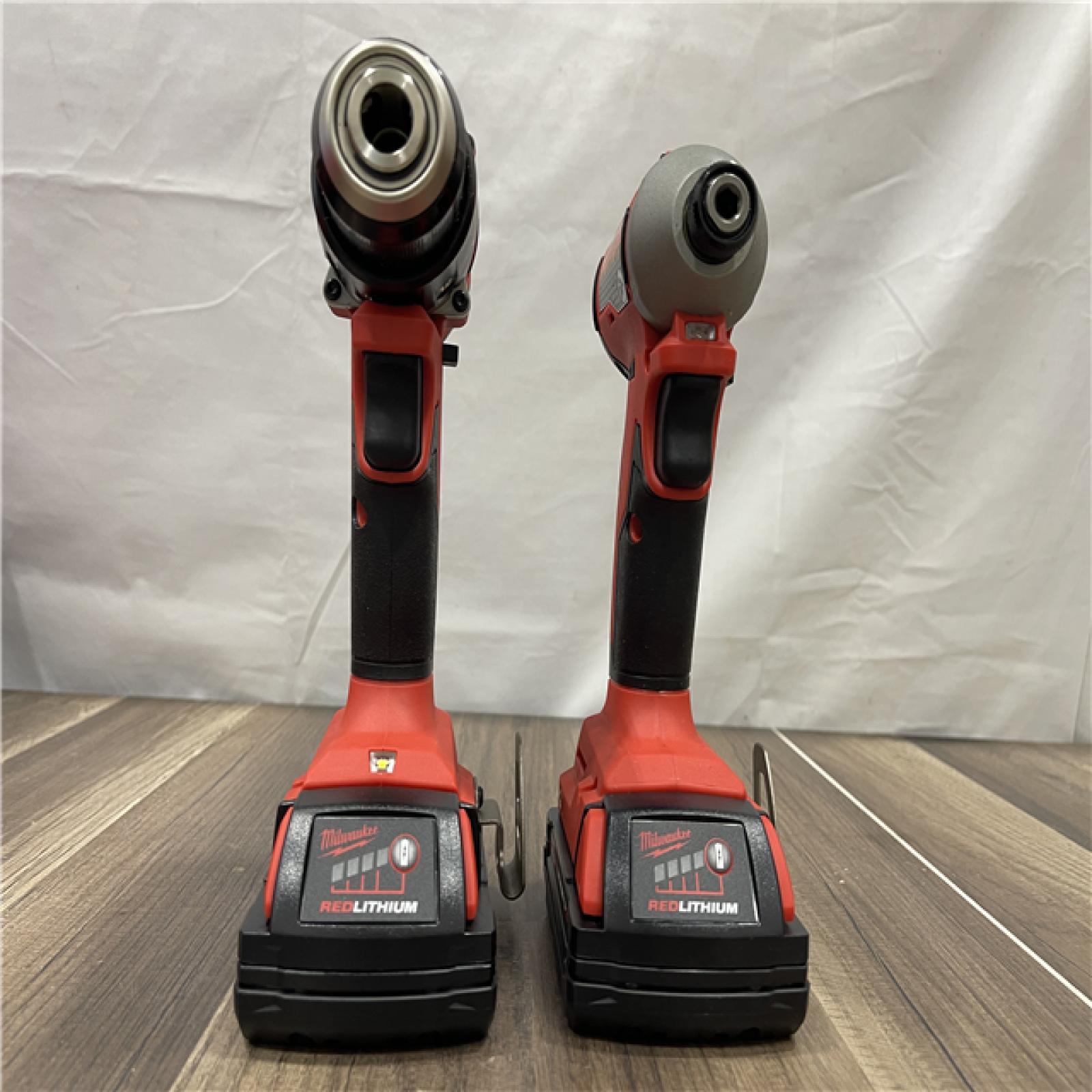 AS-IS Milwaukee 18V Lithium-Ion Brushless Cordless Compact Drill/Impact Combo Kit