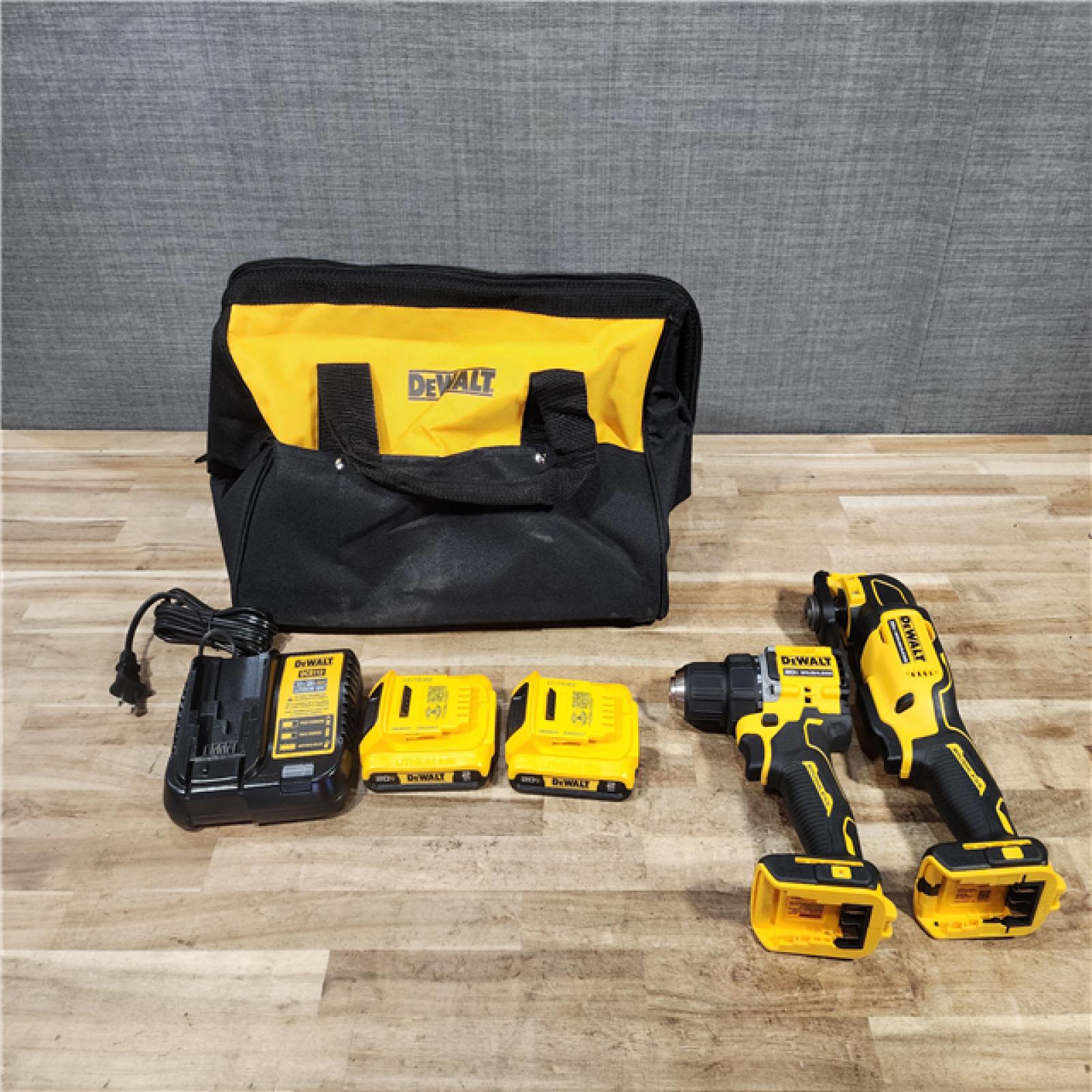 HOUSTON LOCATION - AS - IS DEWALT ATOMIC 20-Volt Lithium-Ion Cordless Brushless (2-Tool) Combo Kit