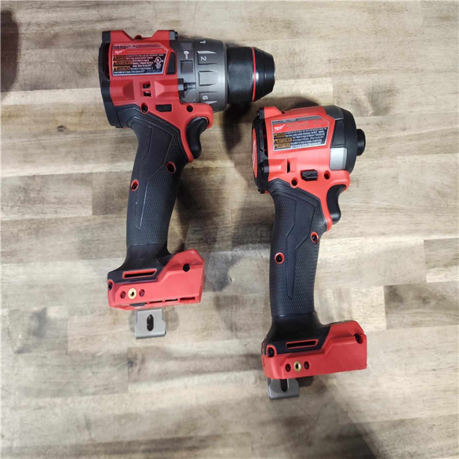 HOUSTON LOCATION - AS-IS MILWAUKEE M18 FUEL 18V Lithium-Ion Brushless Cordless Hammer Drill and Impact Driver Combo Kit (2-Tool) with 2 Batteries