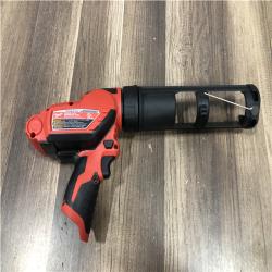 AS-IS Milwaukee 12V Lithium-Ion Cordless 10 oz. Adhesive and Caulk Gun (Tool-Only)