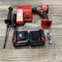 AS-IS Milwaukee FUEL 18V Lithium-Ion Brushless Cordless 1/2 in. Hammer Drill Driver Kit