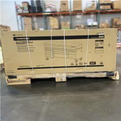 DALLAS LOCATION- AS-IS HUSKY Heavy Duty 61 in. W x 22 in. D 15-Drawer MOBILE WORKBENCH MATTE BLACK/WOODTOP
