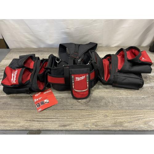 NEW - Milwaukee General Contractor Work Waist Tool Belt with Suspension Rig