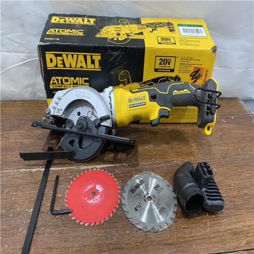 AS-IS DEWALT ATOMIC 20V MAX Cordless Brushless 4-1/2 in. Circular Saw (Tool Only)