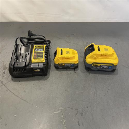 AS-IS - Dewalt 20V MAX POWERSTACK Lithium-Ion Batteries and Charger Starter Kit