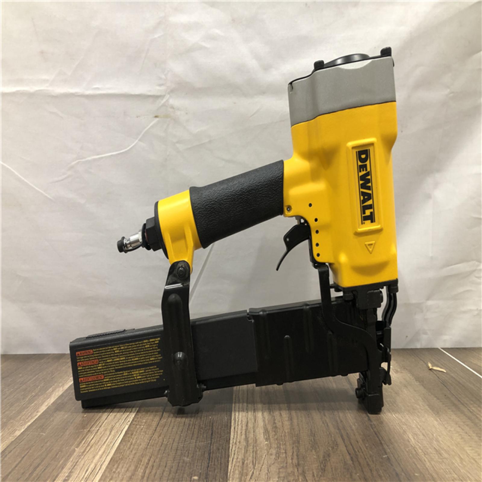 AS-IS DEWALT Corded Pneumatic 16-Gauge 1 in. Crown Lathing Stapler