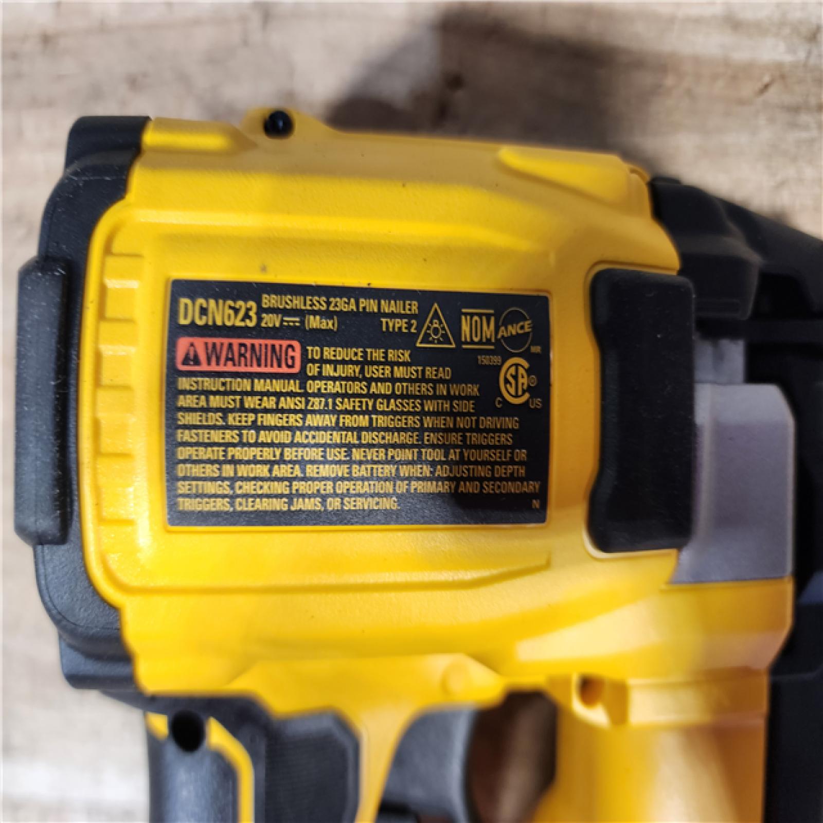 HOUSTON LOCATION - AS - IS DEWALT ATOMIC 20V MAX Lithium Ion Cordless 23 Gauge Pin Nailer (Tool Only)