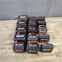 HOUSTON LOCATION - AS-IS MILWAUKEE BATTERY PACK QTY - 15