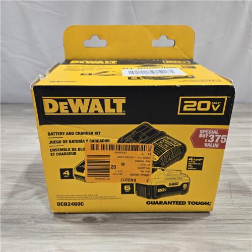 NEW! - DEWALT 20V MAX Lithium-Ion 6.0Ah and 4.0Ah Battery and Charger Starter Kit